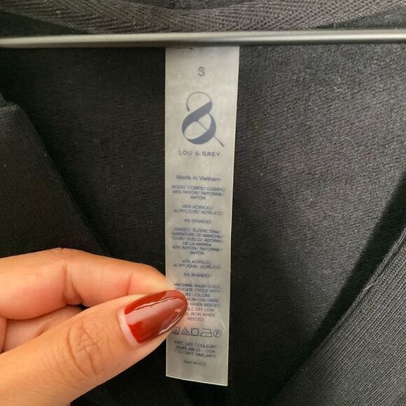 Lou & Grey Ribtrim Signaturesoft Hoodie Top - Picture 4 of 8